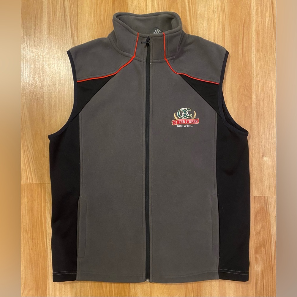 WORN ONCE!   LevelWear Fleece Zip Up Vest with Embroidered Otter Creek Logo